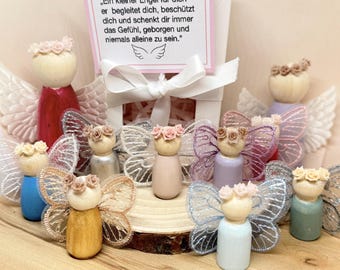 Handmade Guardian Angel | Little Angel Gift | Lucky Charm & Comfort Gift | Personalizable | Mini Angel Decoration | Gift for Friends