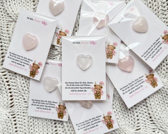 Gift for Mom | Little something for Mom | Heart card | Thank you Mom gift | Lovingly handmade