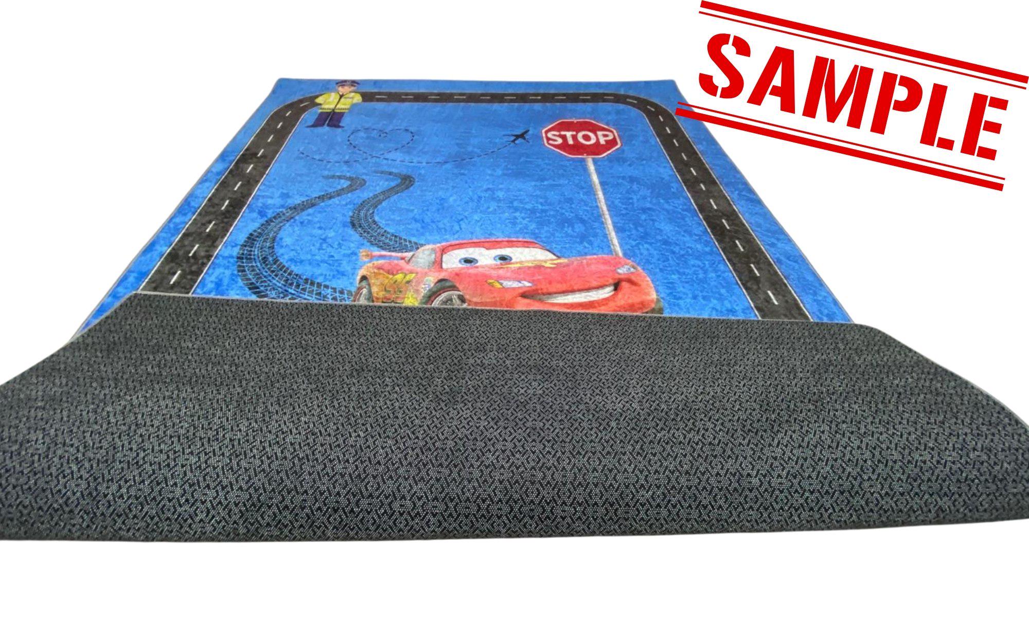 Abstract Blue Face Rug, Modern Art, Machine Washable - Etsy