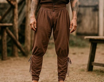 Wikinger Kostüm Hose, Mittelalter Renaissance Hose, Wikinger Hose, LARP Hose Ren Faire, Piraten Kostüm Hose, Vintage Cosplay Hose