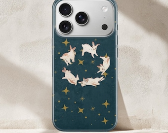 Himmlische Kaninchen-Telefon-Hülle | Hexenhasen-Abdeckung | iPhone, Samsung und Google Pixel