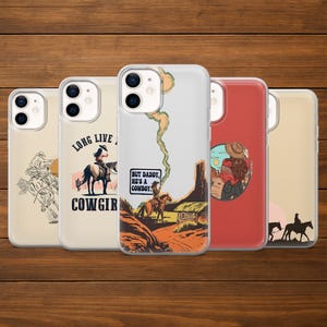 Wild West Phone Case Cowgirl Rodeo for iPhone 17Pro, 16, 15, 14, 13, 12, Samsung S25, S24, S23FE, S22, A16, A26, A56, Pixel 10, 9Pro, 8A