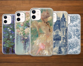 Französische Kunst Handyhülle | Pariser Kunstwerk Gemälde Cover | iPhone, Samsung und Google Pixel