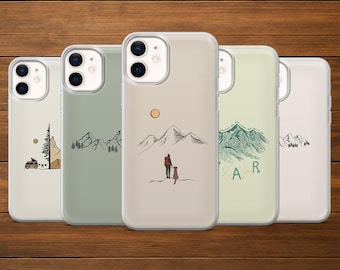 Mountain Phone Case | Minimalistic Landscape Cover | iPhone, Samsung and Google Pixel