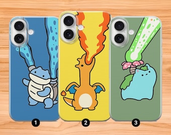 Anime Handyhülle | Cartoon Dragon Schildkröte Abdeckung | iPhone, Samsung und Google Pixel