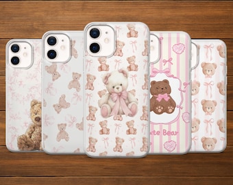 テディベア スマホケース | コケット キュート ベア カバー | iPhone、Samsung、Google Pixel