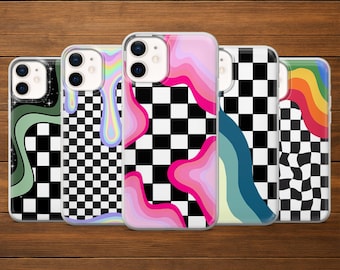 Digital Art Handyhülle | Karierte Slime Hülle | iPhone, Samsung und Google Pixel