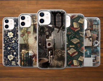 Dark Academia Phone Case | Bookish Reader Gift Cover | iPhone, Samsung and Google Pixel