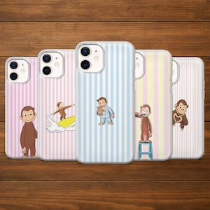 Sött apa-mobilskal | Randigt mönsterfodral | iPhone, Samsung och Google Pixel