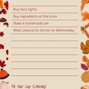 Autumn Daily Planner PDF | Printable Fall Planner | Cozy Seasonal Organiser | Instant Download