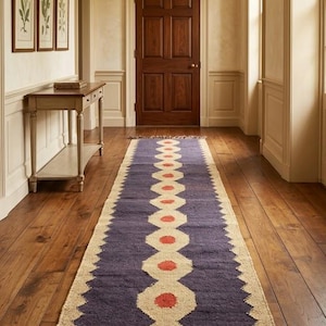 Boho Stair Runner Rug, Tribal Staircase Carpet, Southwestern Hallway Runner, Geometric Step Runner, Farmhouse Stair Rug, Custom Long Runner