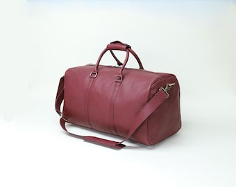 Leather Travel Bag, Leather Duffel Bag, Weekender bag, Duffel Bag, Leather overnight bag, Vintage Bag, Brown duffel, Gym Bag, Gift for him