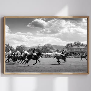 Black & White Polo Photography Prints – Set of 2 | Old Money, Wall Art, Digital Download | Horses, Polo, Classic, Horse Riding