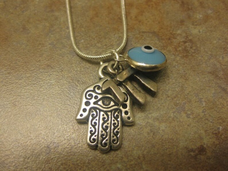 chai jewelry chai necklace hamsa jewelry hamsa hand necklace hamsa hamsa pendant Jewish jewelry hamsa necklace Jewish necklace