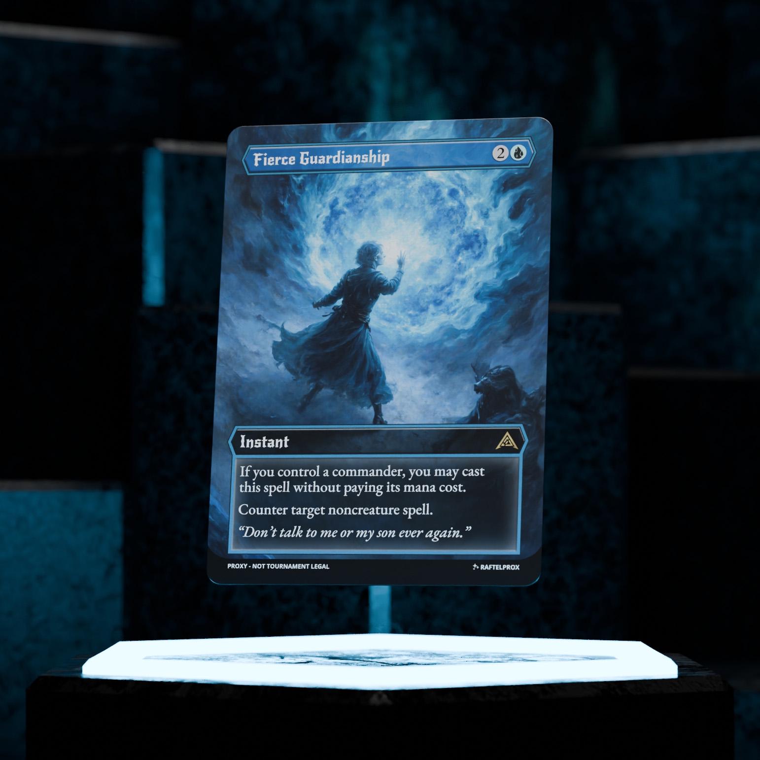 MTG Fierce Guardianship – Magic: The Gathering X Final Fantasy Premium Art Card
