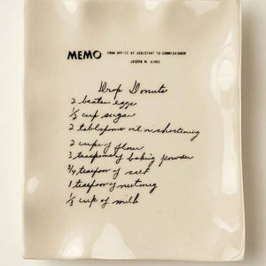 Plato con receta escrita a mano, recuerdo de cerámica personalizado, porta incienso hecho a mano, carta de cerámica escrita a mano, nota de amor de cerámica, regalo para mamá