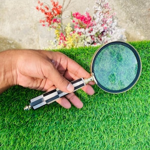 Brass Magnifying Glass News Paper Reading Glass Best For Teachers Gift, Anniversary Gift, Home & Office Decor