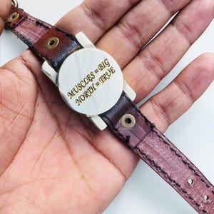 Personalized Brass Wrist Watch Compass Handmade ,For Her , Christmas , New Year Gift image 17