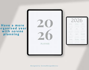 2026 Planner Template Fully Editable on Canva
