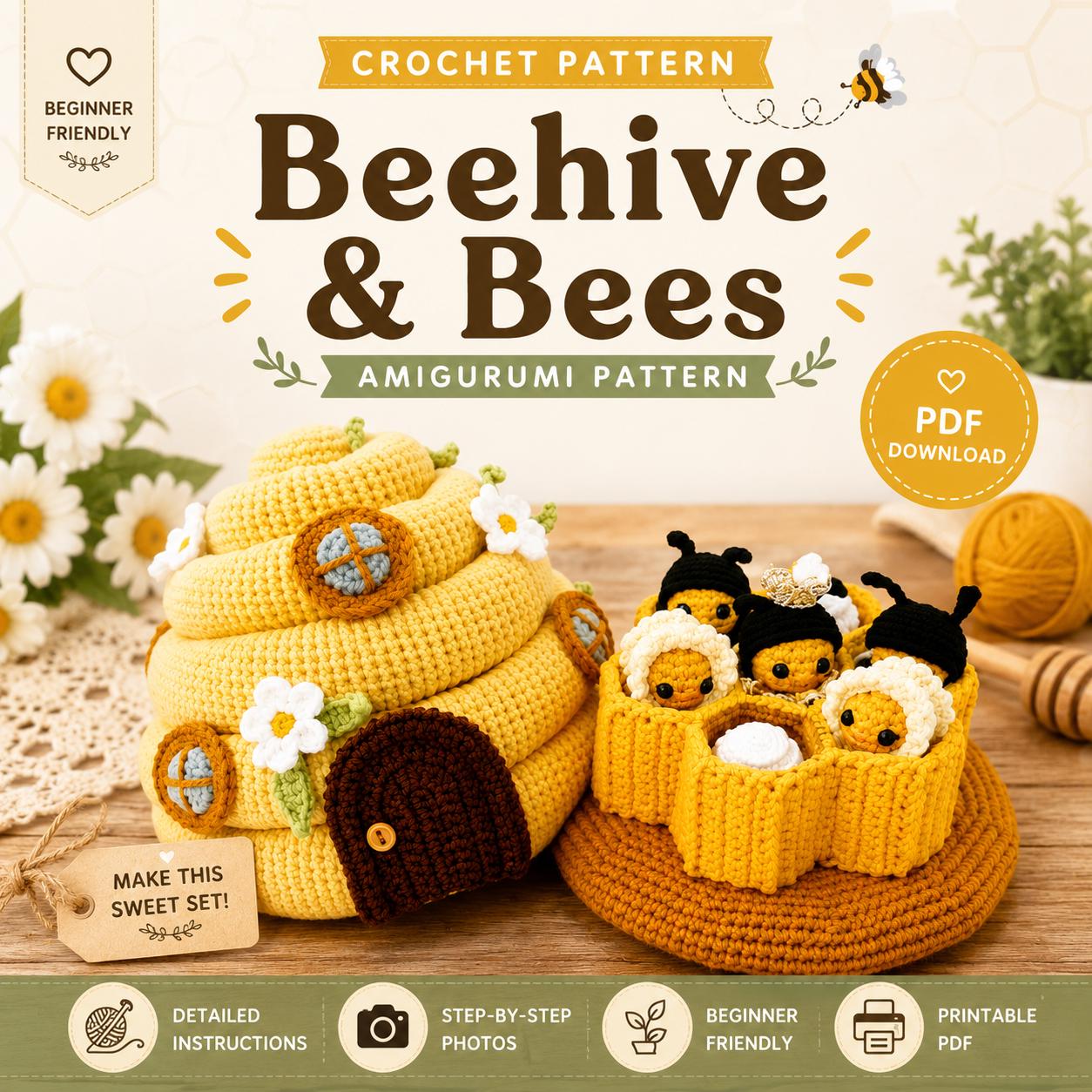 40 Beehive Crochet Patterns: Unleash Your Inner Queen Bee with Handmade ...