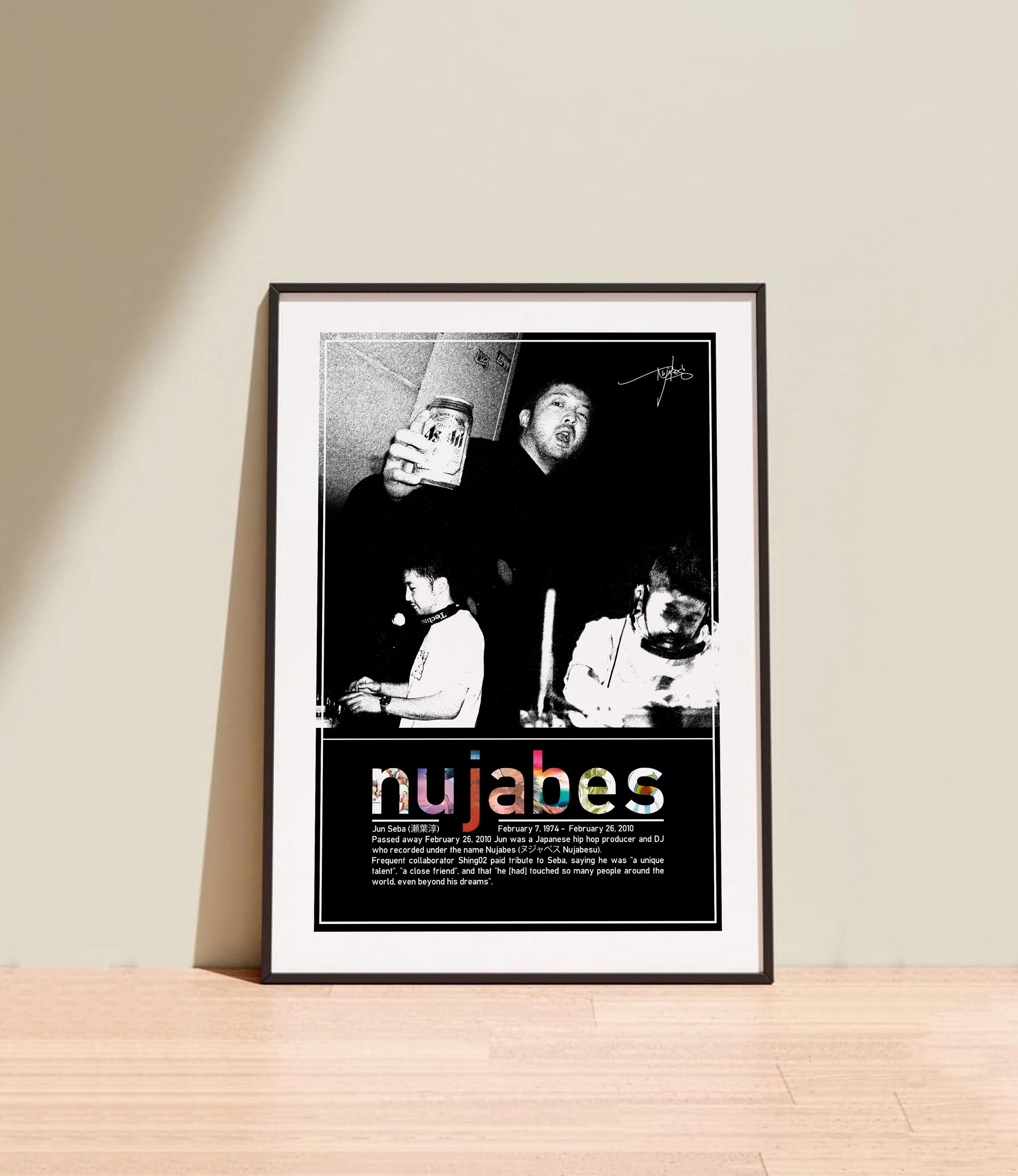 nujabes ポスター Nujabes-metaporical音楽アルバムカバーポスターキャンバスプリントッ
