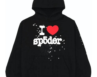 Moletom Vintage Sp5der Heart SP5 Souvenir Preto - Roupas Unissex