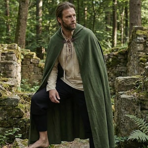 Medieval Hooded Cloak Set – LARP, Fantasy & Renaissance Wear