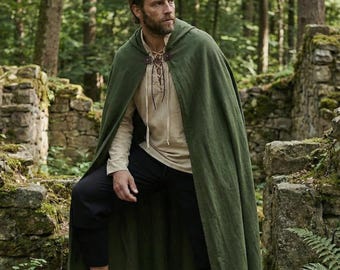 Medieval Hooded Cloak Set – LARP, Fantasy & Renaissance Wear