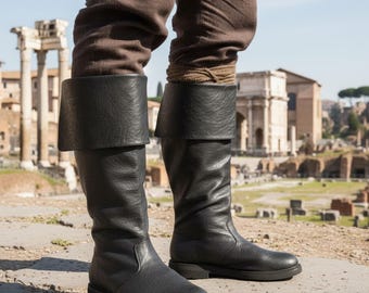 Medieval Boots – Viking Pirate Renaissance Shoes for Men