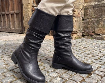 Medieval Boots – Viking Pirate Renaissance Shoes for Men