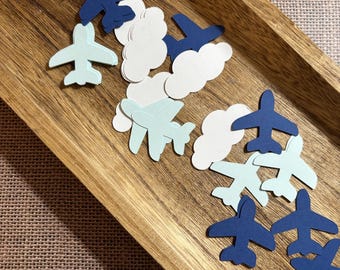 Airplane Confetti - Time Flies Party Decor, Airplane confetti
