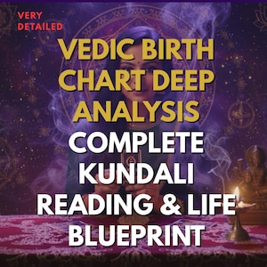Vedic Birth Chart Deep Analysis | Complete Kundali Reading & Life Blueprint | Temple Tarot