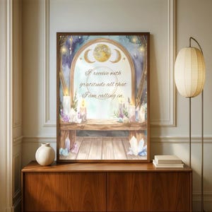 Affirmation Altars Digital Print | Spiritual Wall Art | Printable Positive Energy Decor | Meditation & Mindfulness Artwork|Set of 4