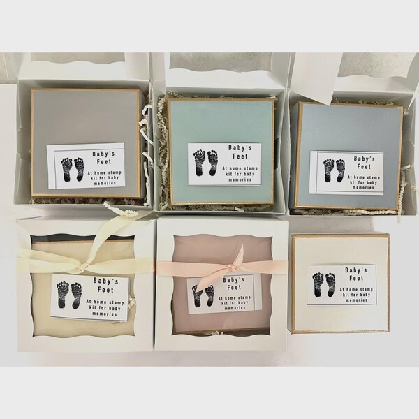 Baby's Feet Stamp Kit Canvas