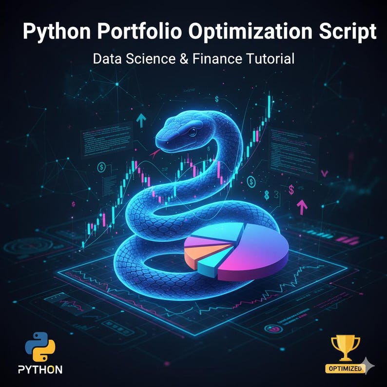 Outil d'optimisation de portefeuille Python | Frontier efficace et rapport de netteté image 1