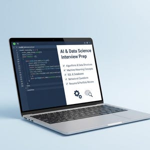 Paquete de preparación para entrevistas de ciencia de datos con IA y conjunto de preguntas FAANG de aprendizaje automático con Python