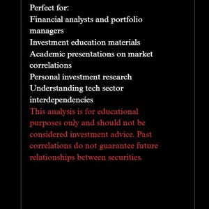 Peut inclure: Fond noir avec texte blanc &eacute;num&eacute;rant les utilisations pour l'analyse financi&egrave;re, l'&eacute;ducation &agrave; l'investissement et la recherche. Le texte comprend &eacute;galement une clause de non-responsabilit&eacute;.
