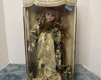 Collector's Choice Genuine Fine Bisque Porcelain Doll in Original Packaging
