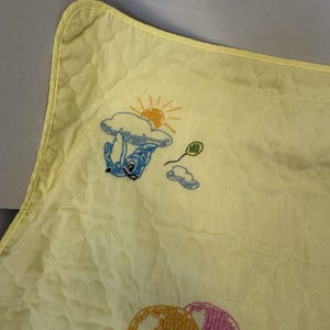 Vtg 1970s Paragon Neddlecraft Bambi Cross Stitch Baby Blanket 38x56 image 7