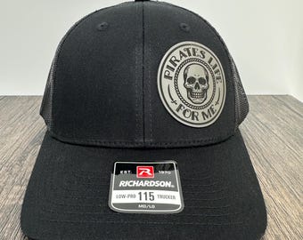 Pirate’s Life For Me Laser Engraved Patch on Richardson 115 6-panel hat