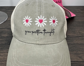 Women’s Grow Positive Thoughts Embroidered Hat