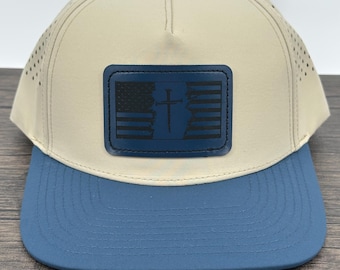 3 Nail Cross with Flag Hat