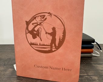 Female Custom Engraved Fly Fishing Journal