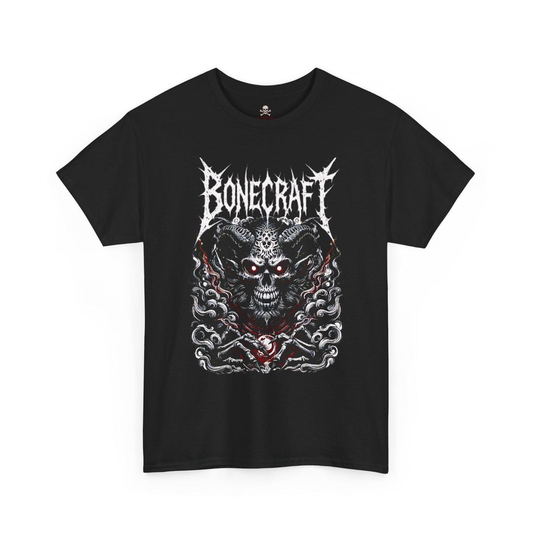 Bonecraft Skull Tee: Gothic Streetwear With Skeleton Graphic | SS3 - Etsy