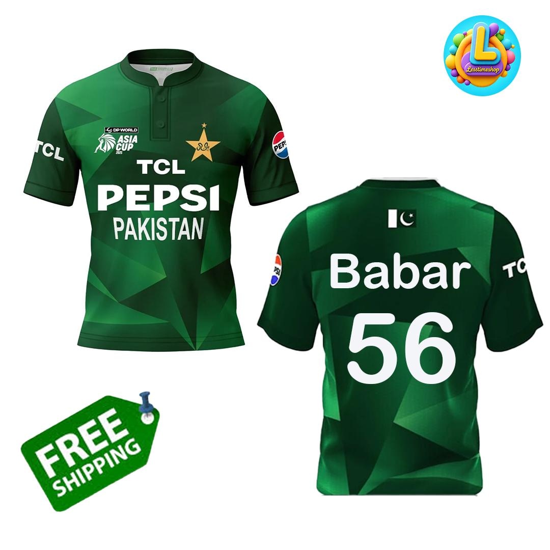 Babar Azam 56 Jersey Asia Cup 2025 Pakistan Cricket Fan Edition babar-azam-56-jersey-asia-cup-2025-pakistan-cricket-fan-edition