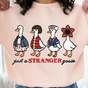 Stranger Goose PNG | Funny Goose Halloween Clipart | Digital Download Shirt Design