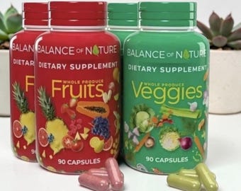 2 Pack, 90 Fruits and 90 Veggies Whole Food Supplement with Superfood Sealed