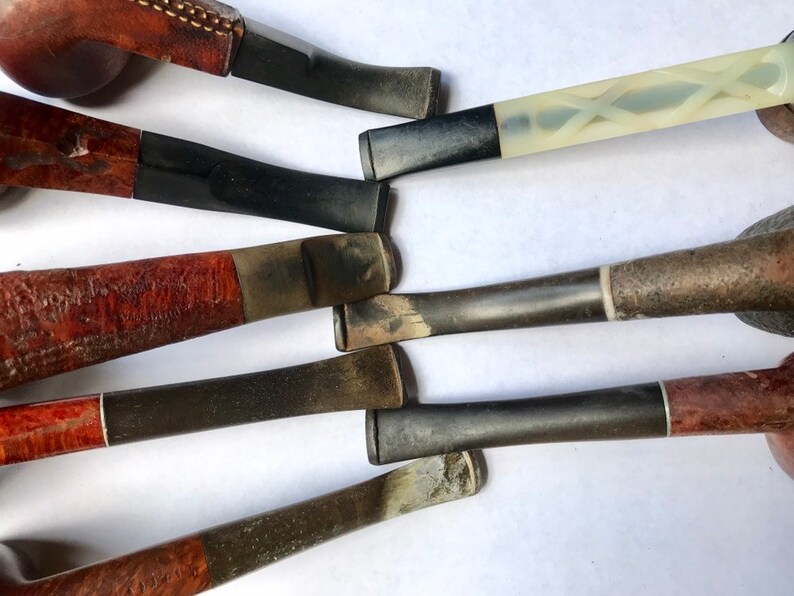 Lot of 8 Estate pipes for repair restoration