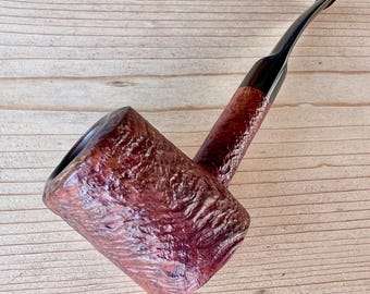 Savinelli Punto Oro (310KS) Sandblasted  Poker Gold Dot Estate Pipe - Restored!