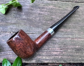 Ongerookte Adventurer (Grabow) Straight Smooth Biljart Geïmporteerde Ajustomatic Briar Estate-pijp